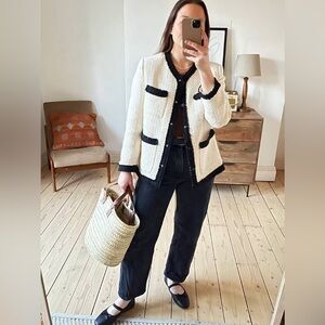 H&M BOUCLÉ TWEED JACKET - NEW WITH TAGS